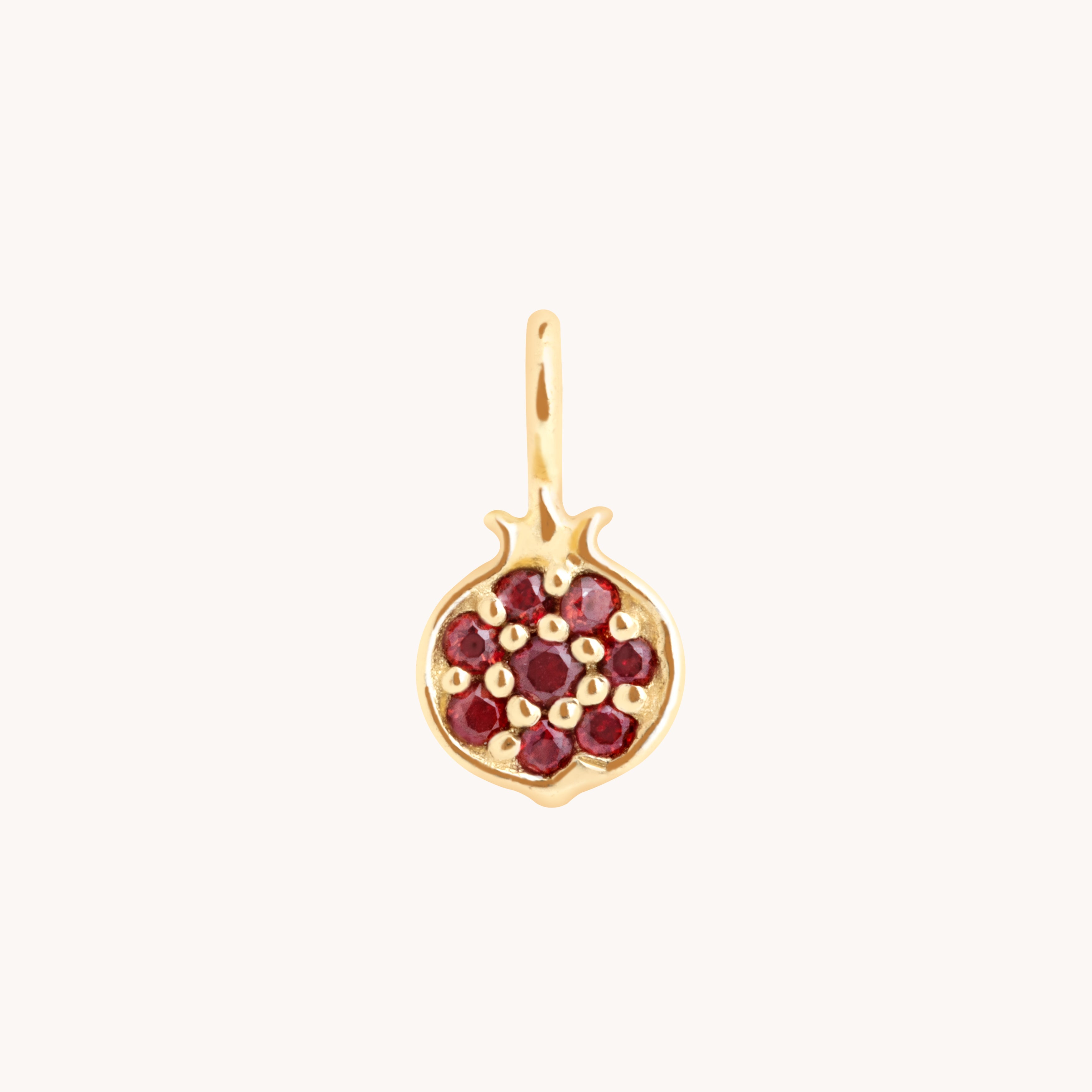 Pomegranate Charm 9k Gold