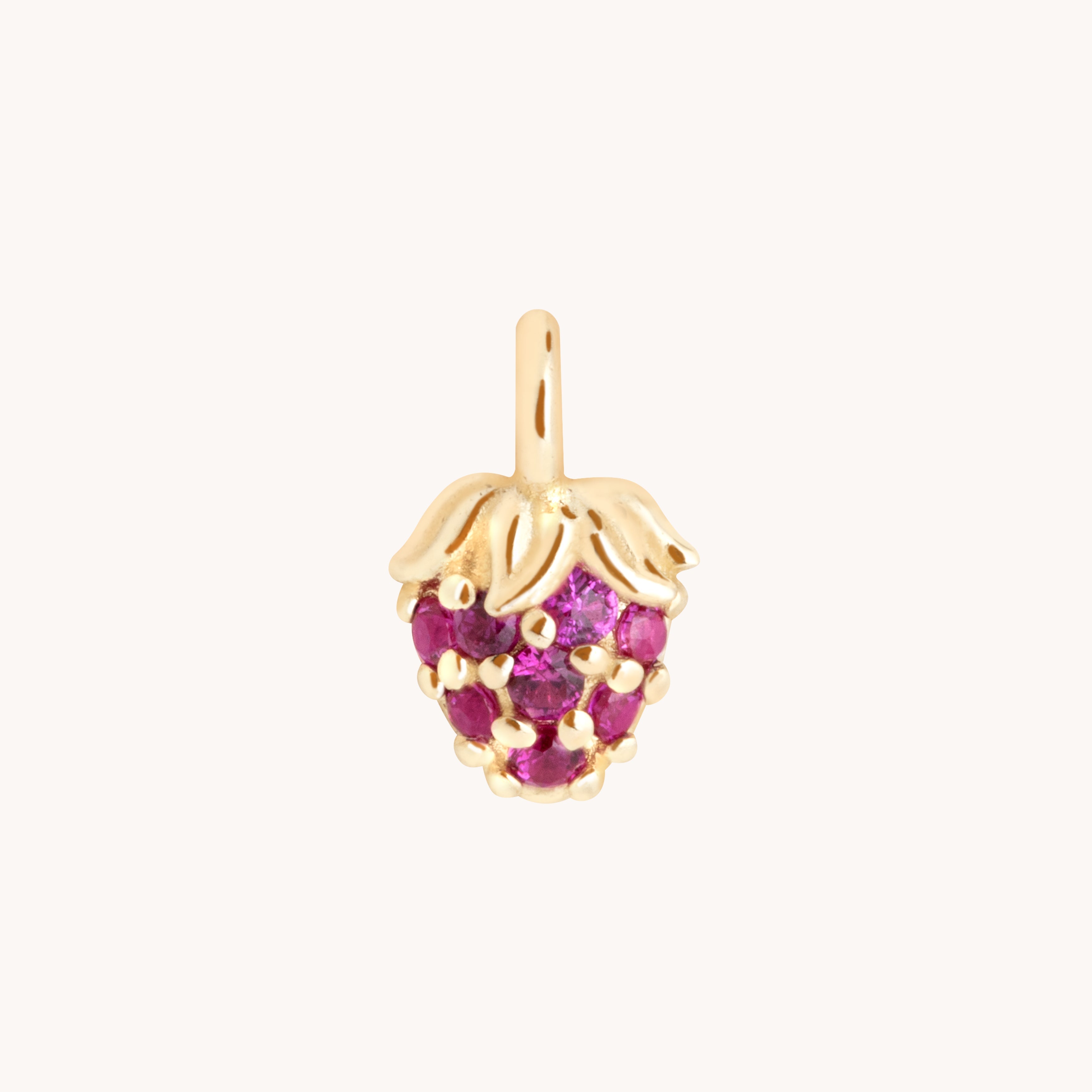 Strawberry Charm 9k Gold