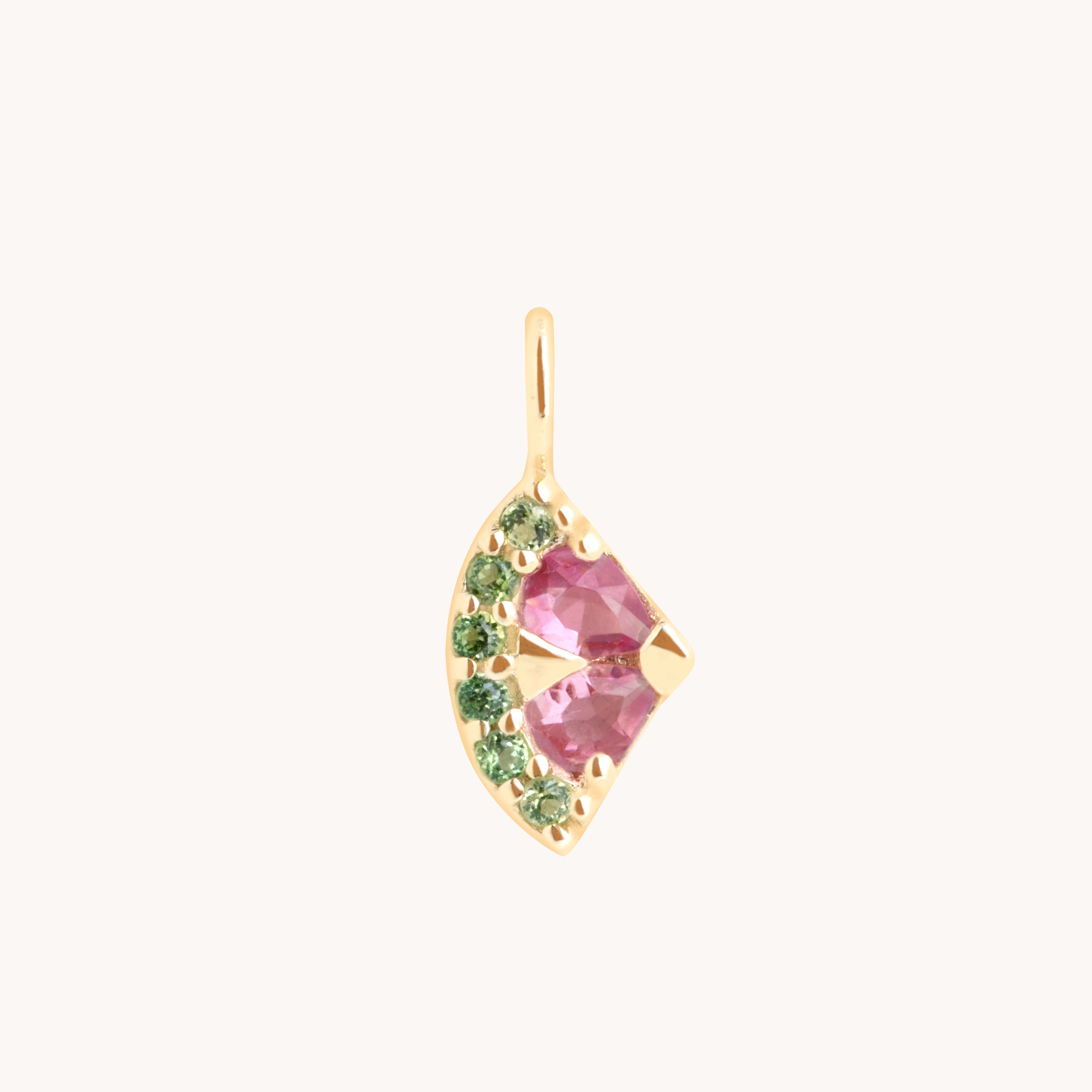 Watermelon Charm 9k Gold