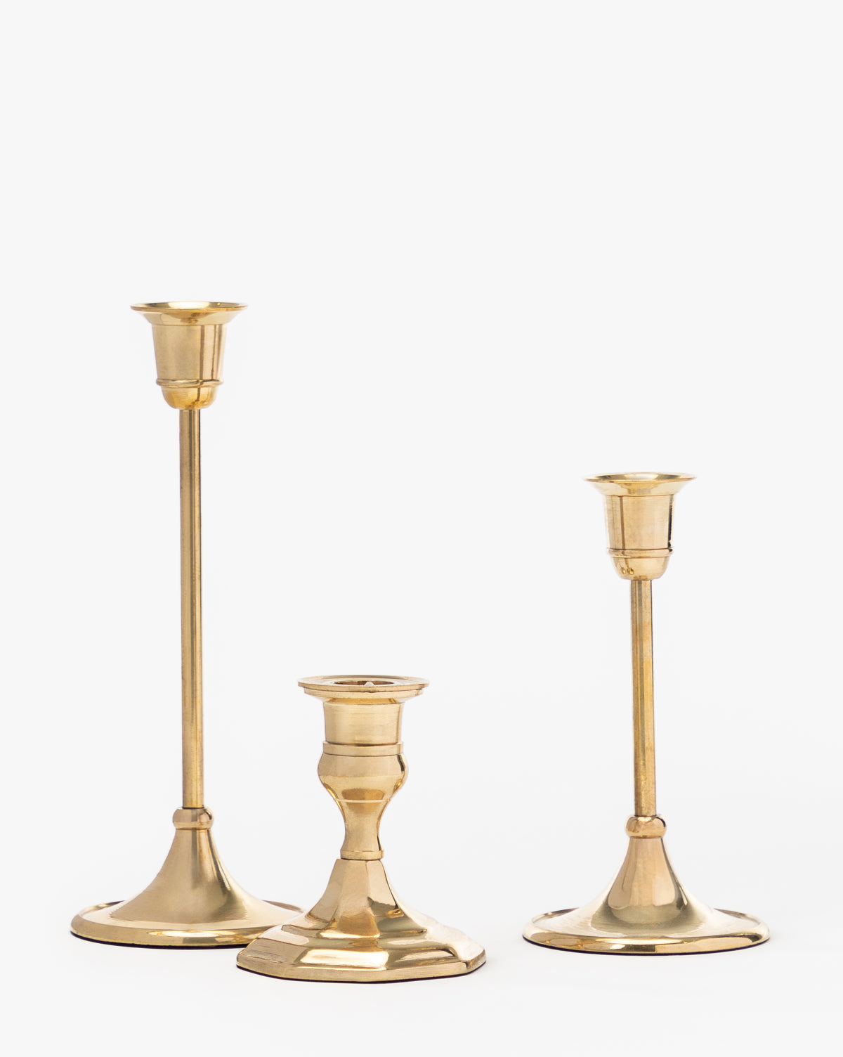 Adeline Brass Taper Holder