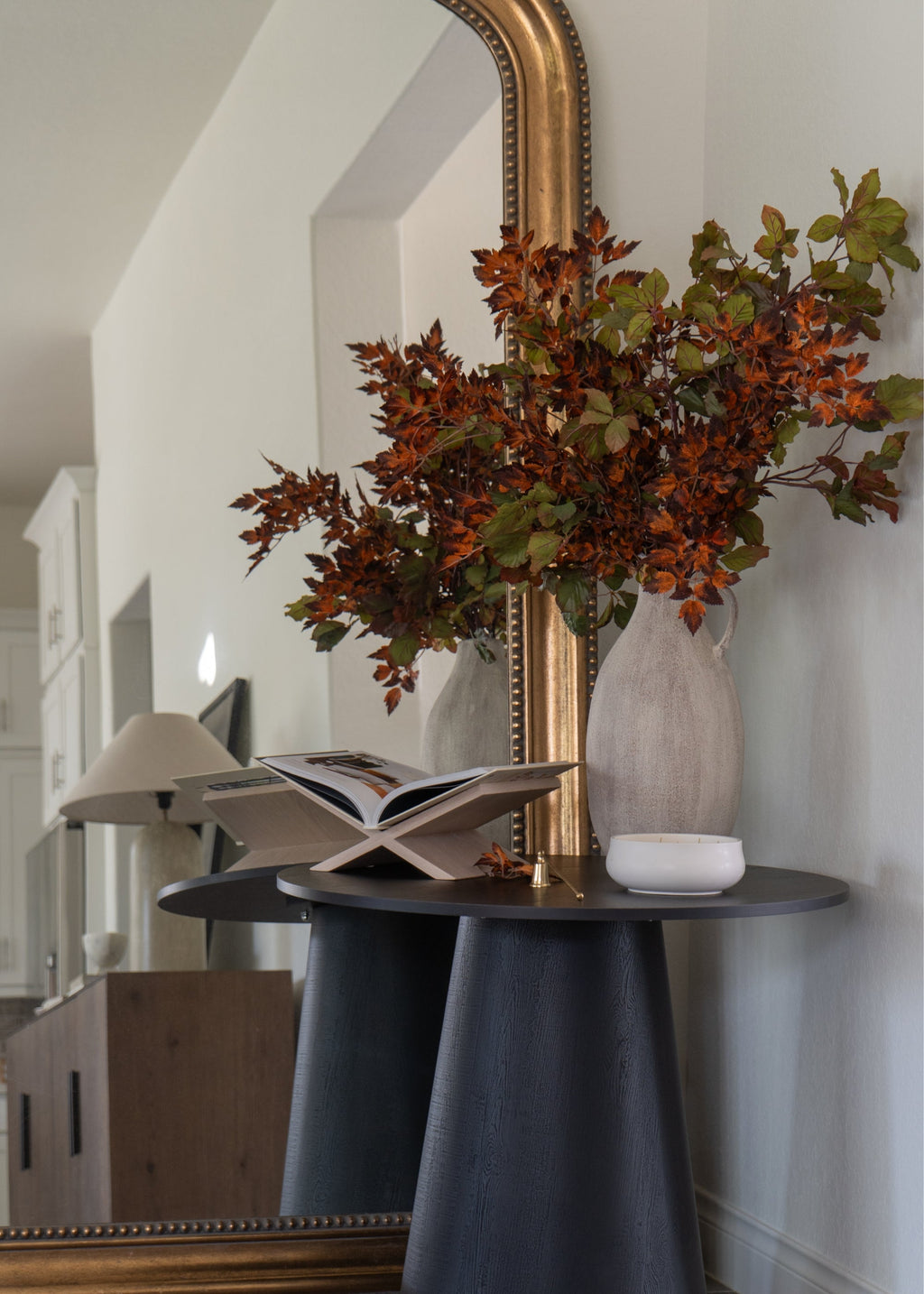 Afloral™ Faux Cimicifuga Leaf Spray in Brown - 31"