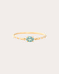 Alexandrite & Diamond Petite Circle Ring