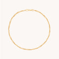 Bold Astrid Story Chain Anklet in Solid Gold