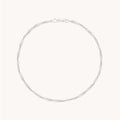 Bold Astrid Chain Anklet in Solid White Gold