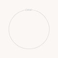 Bold Miyu Story Chain Anklet in Solid White Gold