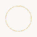 Piccadilly Chain Anklet in Solid Gold