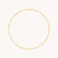 Piccadilly Story Chain Anklet in Solid Gold