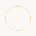 Shoreditch Story Chain Anklet in Solid Gold
