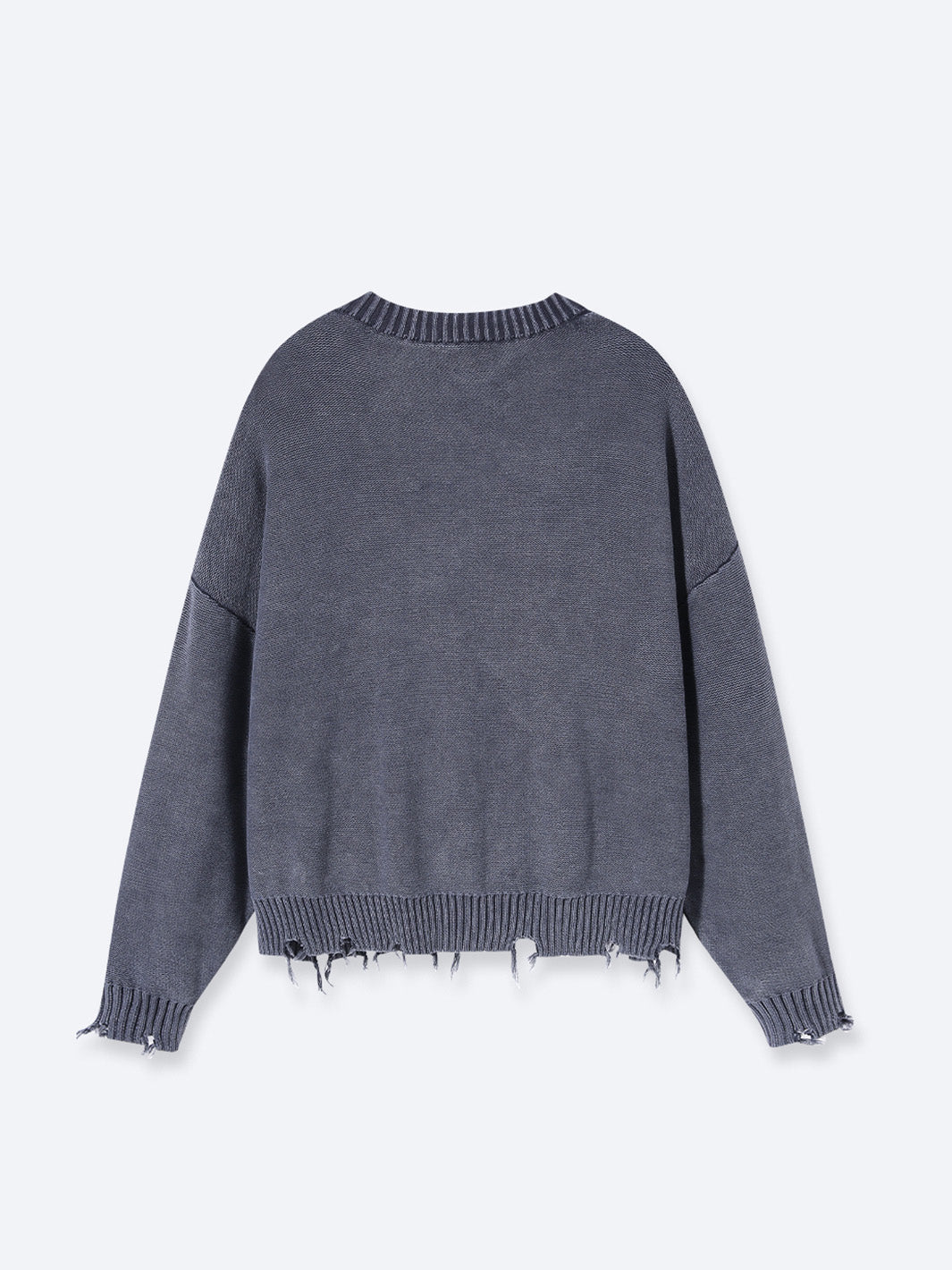 FALLING LETTERS KNIT - WASHED GREY