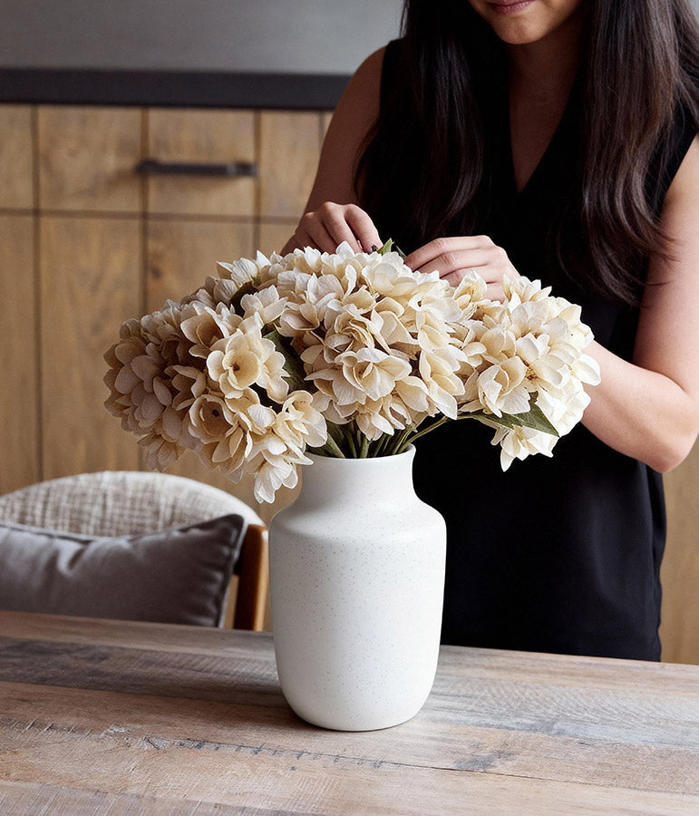 Artificial Hydrangea Bouquet, Morning Mist