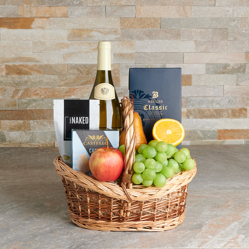 The Refined Refreshment Wine Gift Basket