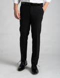 Stretch Wool Dress Pant - Black