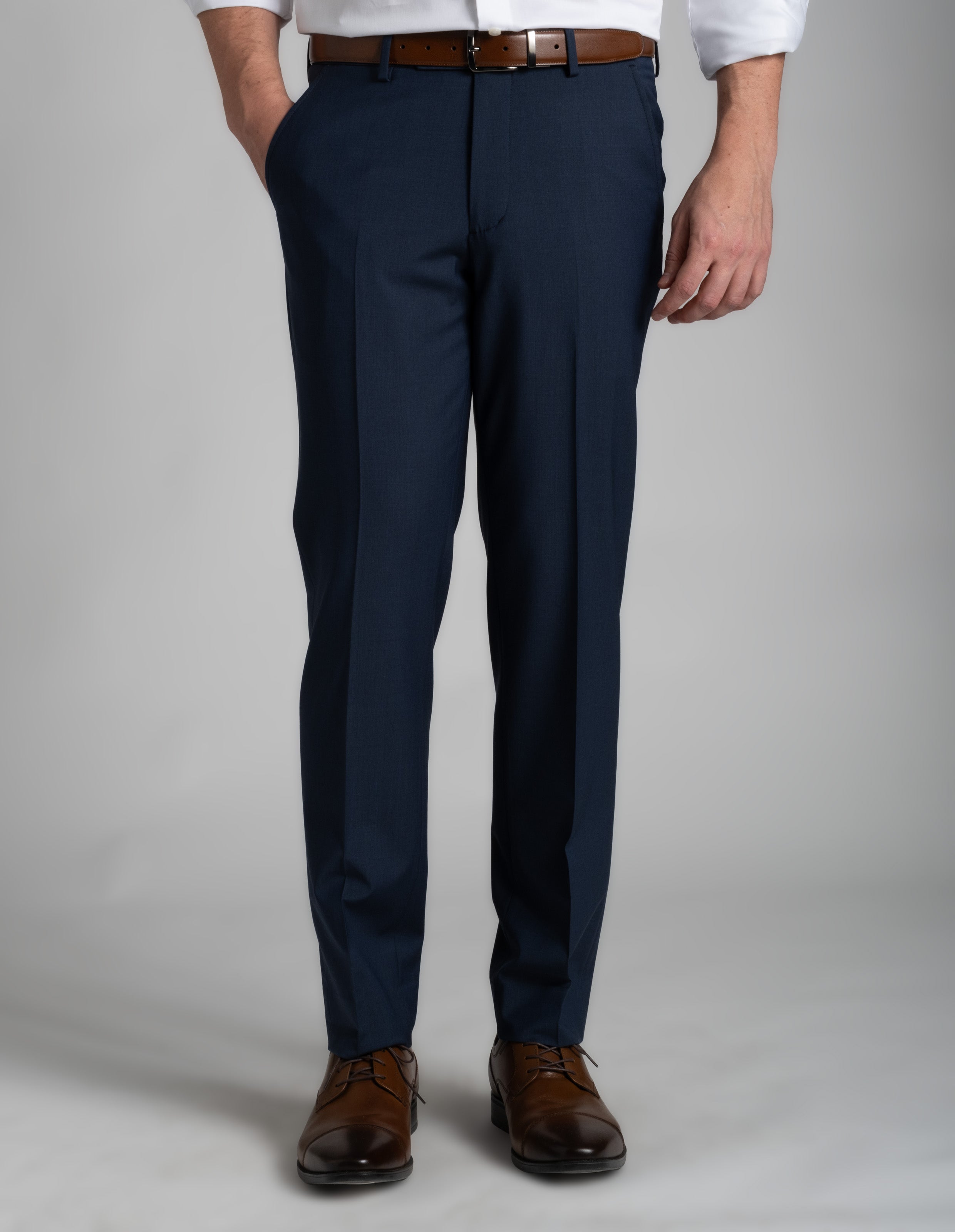 Stretch Wool Dress Pant - Navy