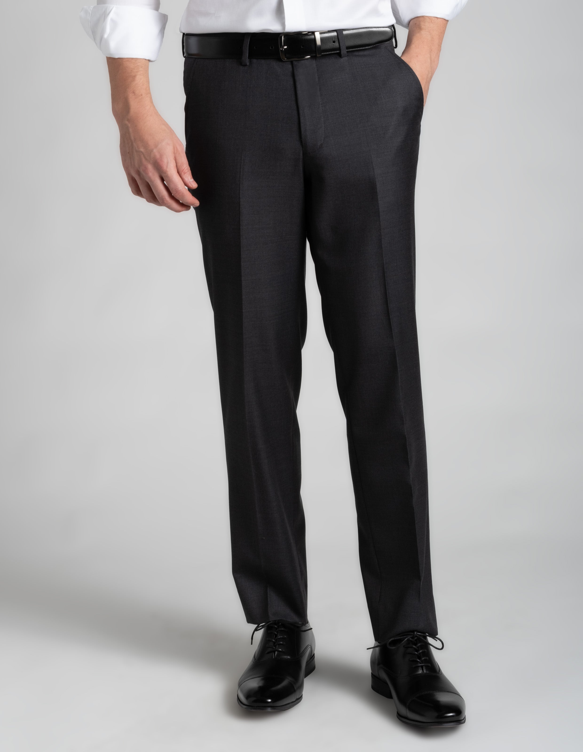 Classic Wool Dress Pant - Charcoal