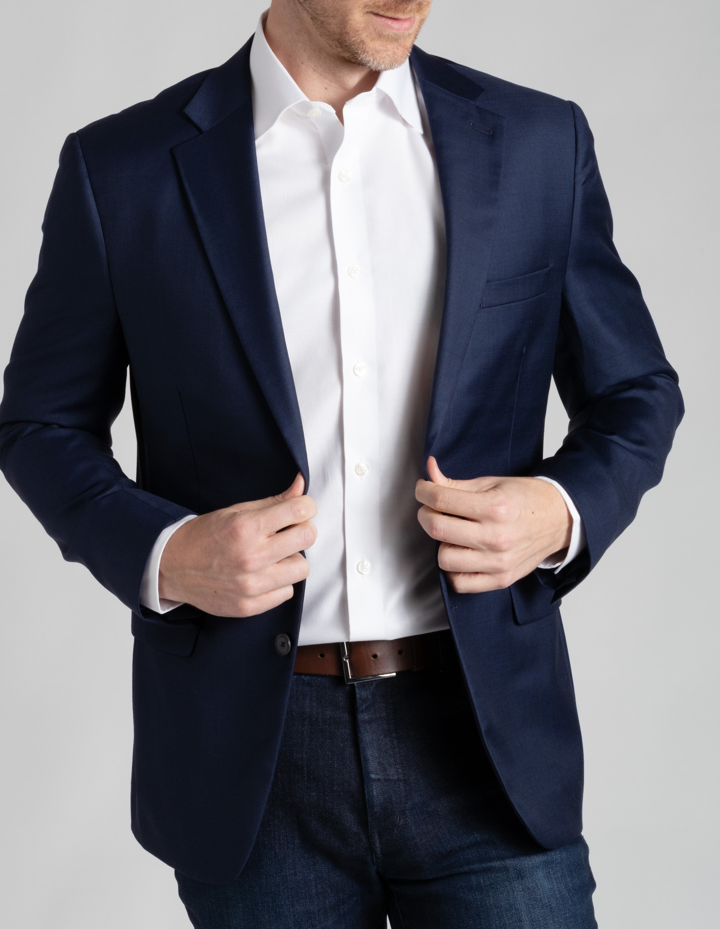 Classic Wool Sport Coat - Navy