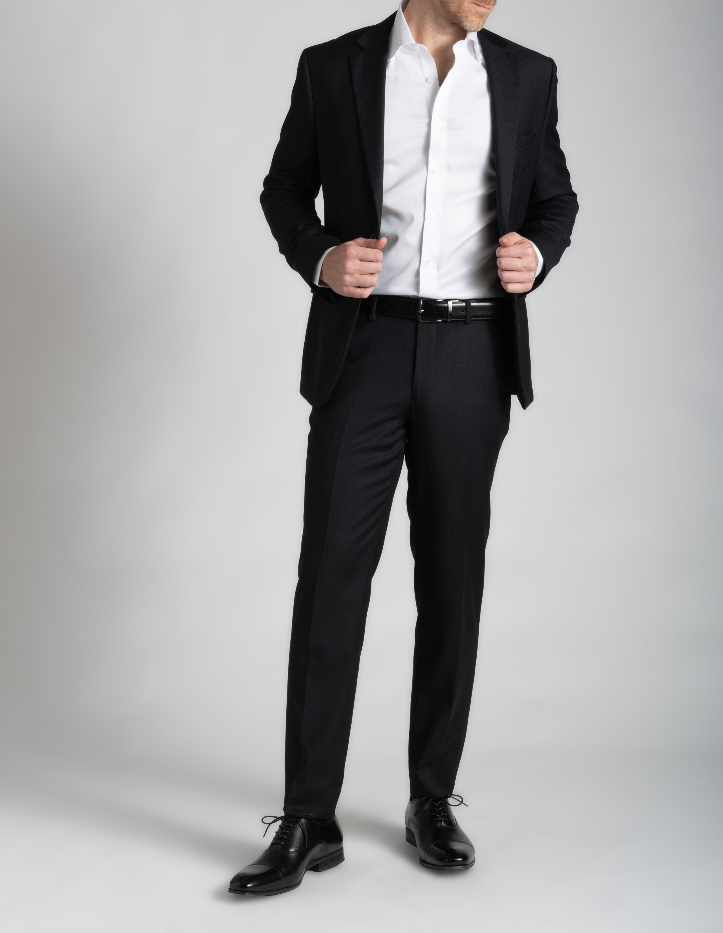Classic Wool Suit - Black