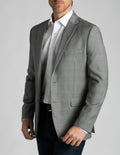 Super 110s Wool Sport Coat - Brown End on End Check