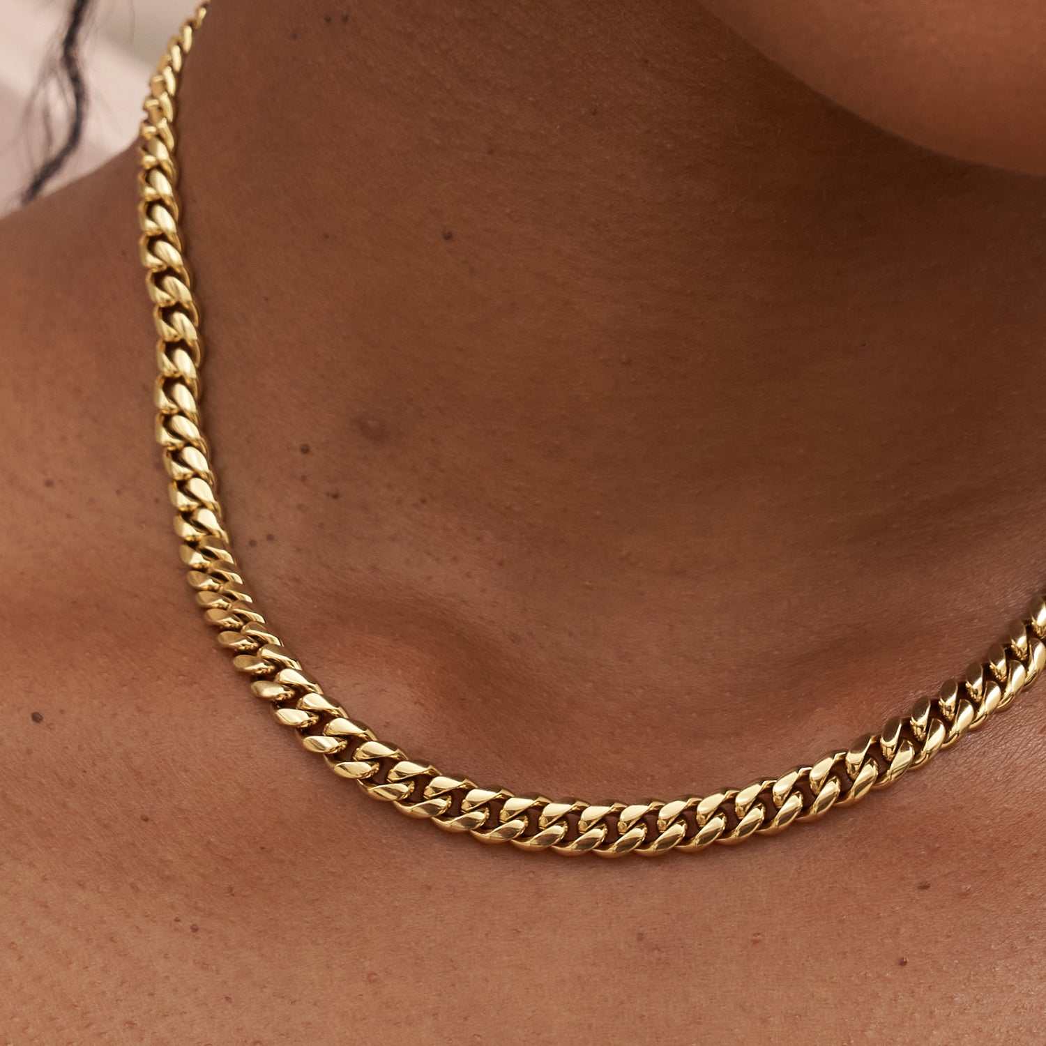 GLD Miami Cuban Necklace in Yellow Gold - 5mm