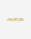 Baguette + Round Diamond Ring