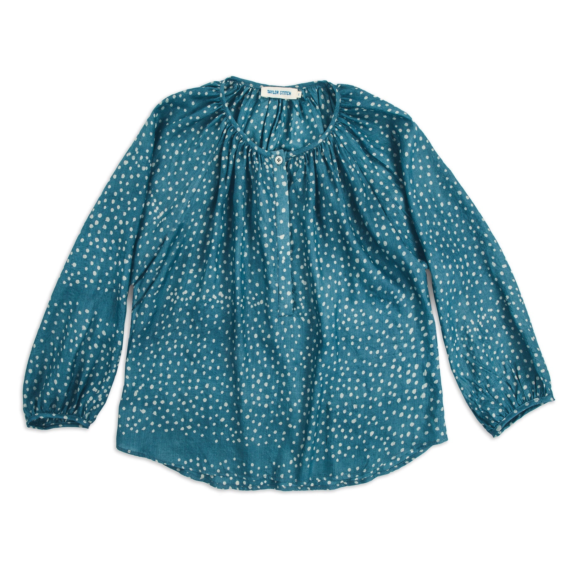 The Orinda Blouse in Dotted Silk Batik