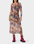BETSEY'S ART DRESS BLACK MULTI
