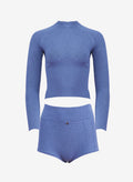 Charcoal Blue Knit Set