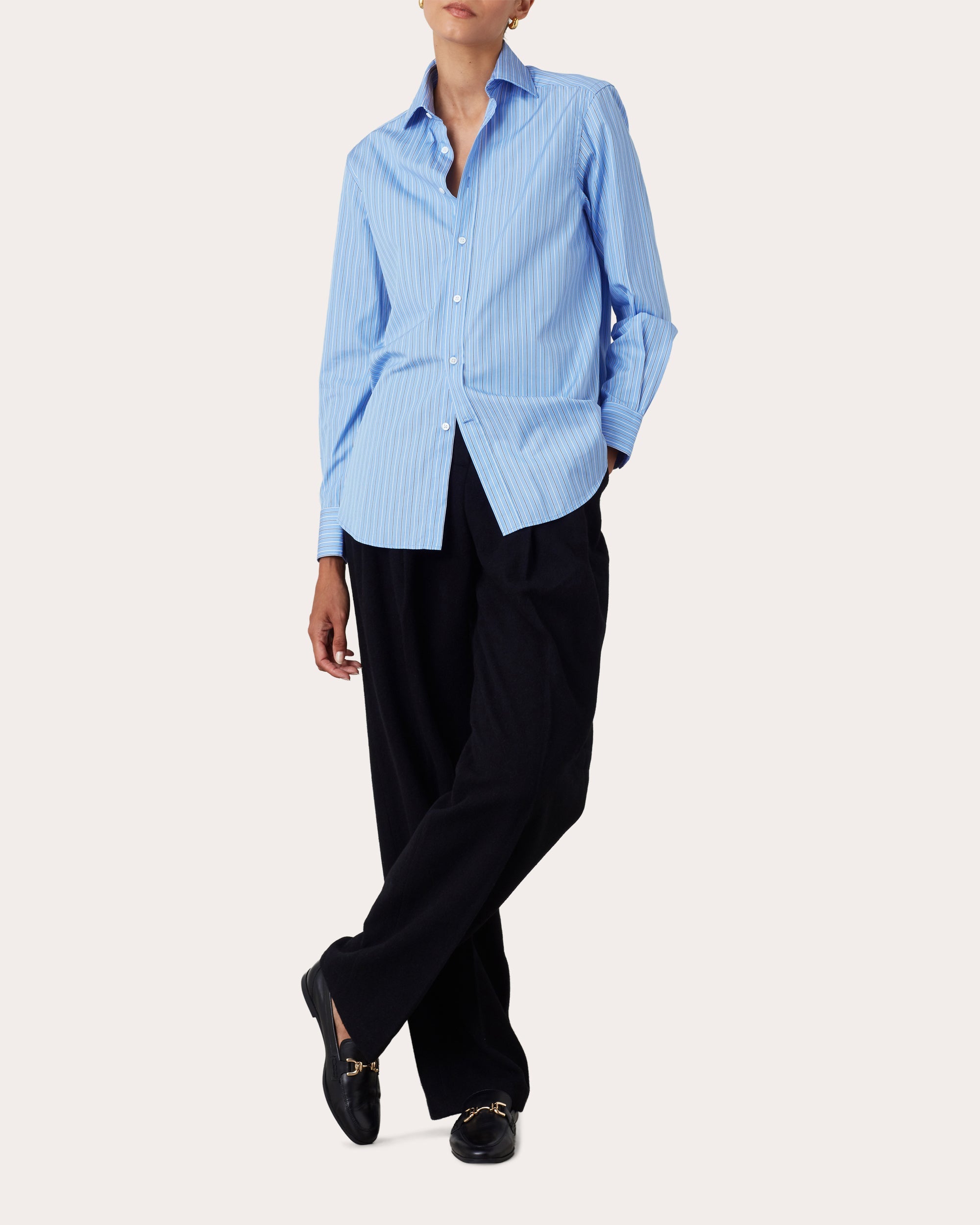 The Boyfriend Cotton-Poplin Shirt