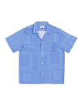 Cornflower Tonal Bandana Camp Shirt
