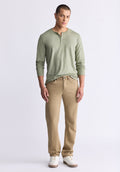 Six Men's Straight Freedom Flex Pants, Dark Beige - BM22939
