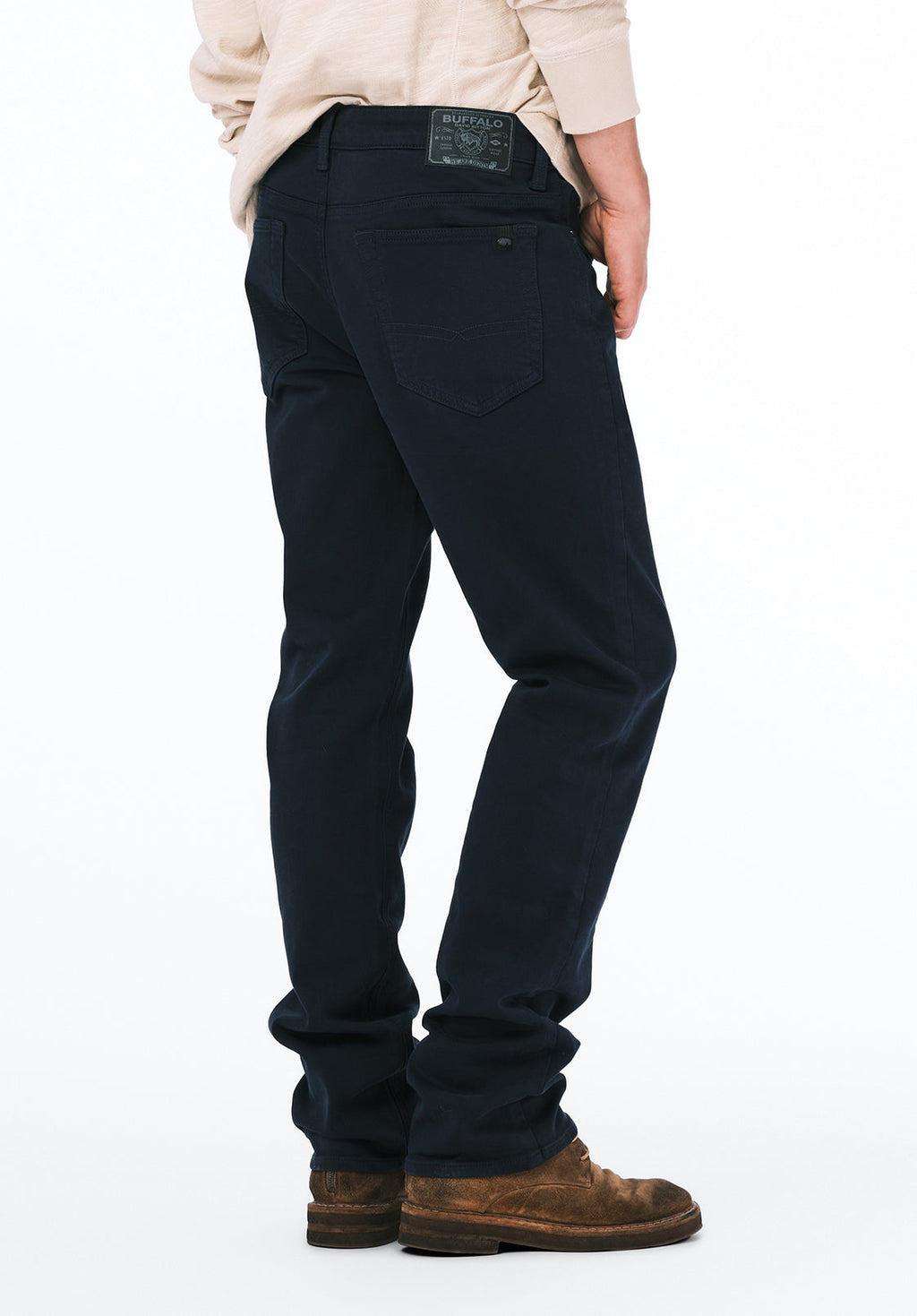 Six Men's Straight Freedom Flex Pants, Whale - BM22939