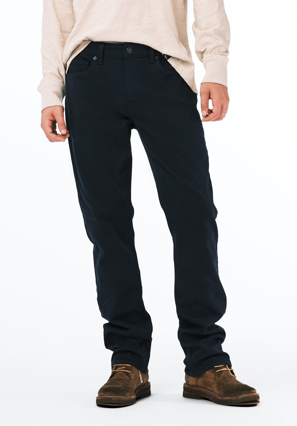 Six Men's Straight Freedom Flex Pants, Whale - BM22939