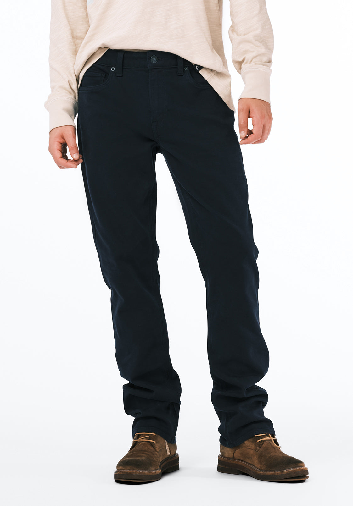 Six Men's Straight Freedom Flex Pants, Whale - BM22939