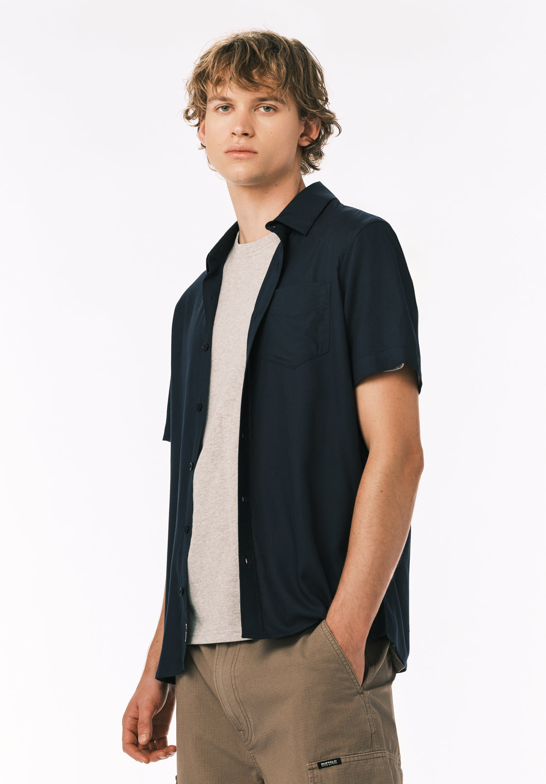 Sirilo Men's Short Sleeve Shirt, Whale - BM24594
