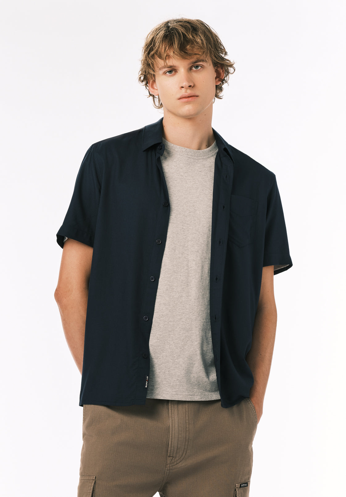 Sirilo Men's Short Sleeve Shirt, Whale - BM24594