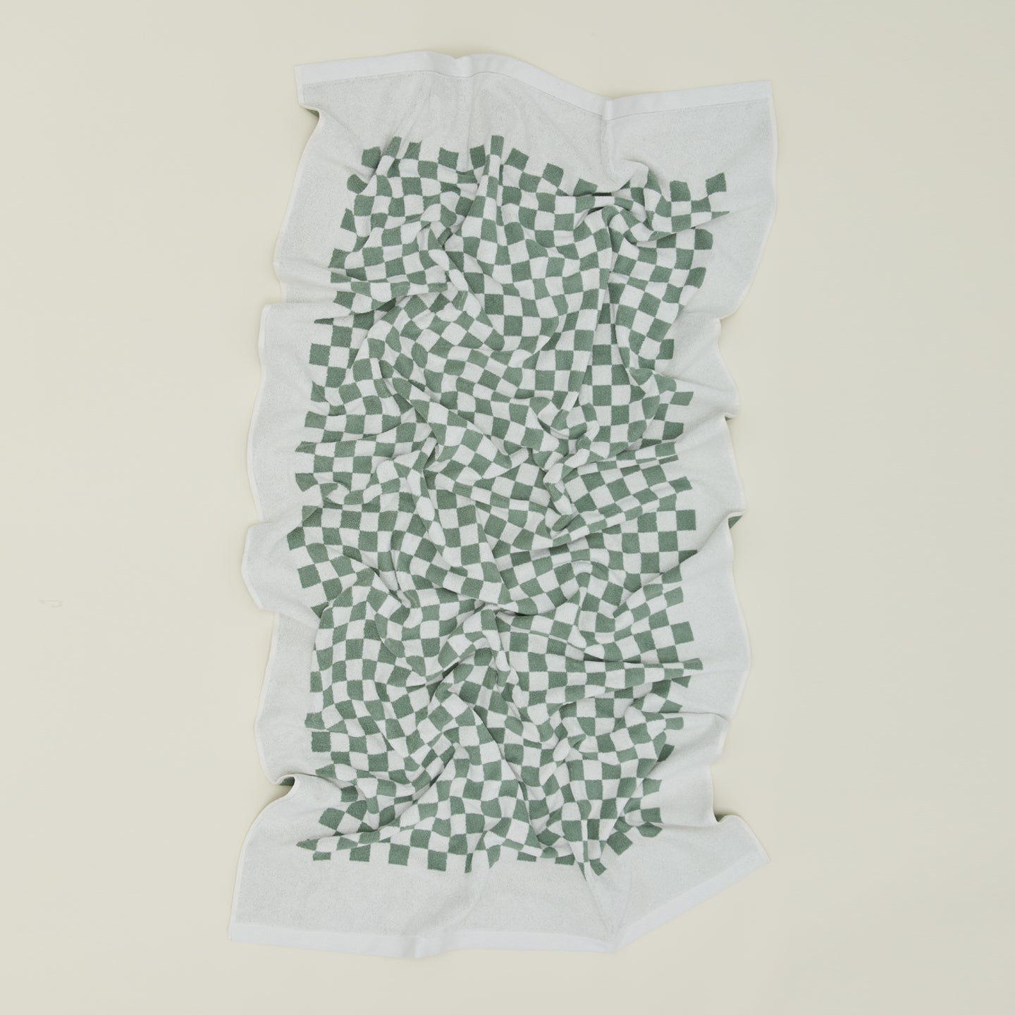 Roman Check Towel - Sage