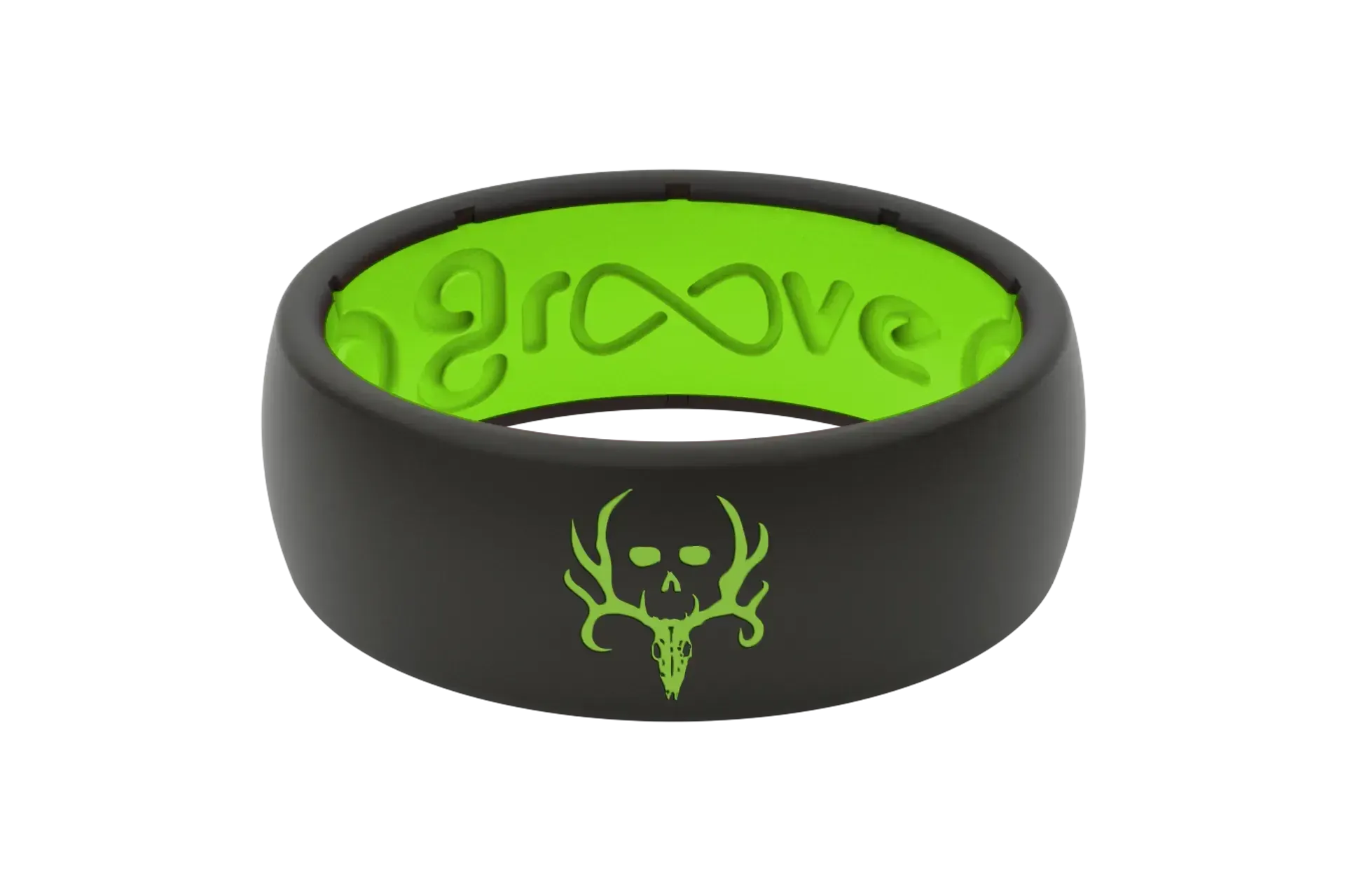 Bone Collector Black & Green Ring