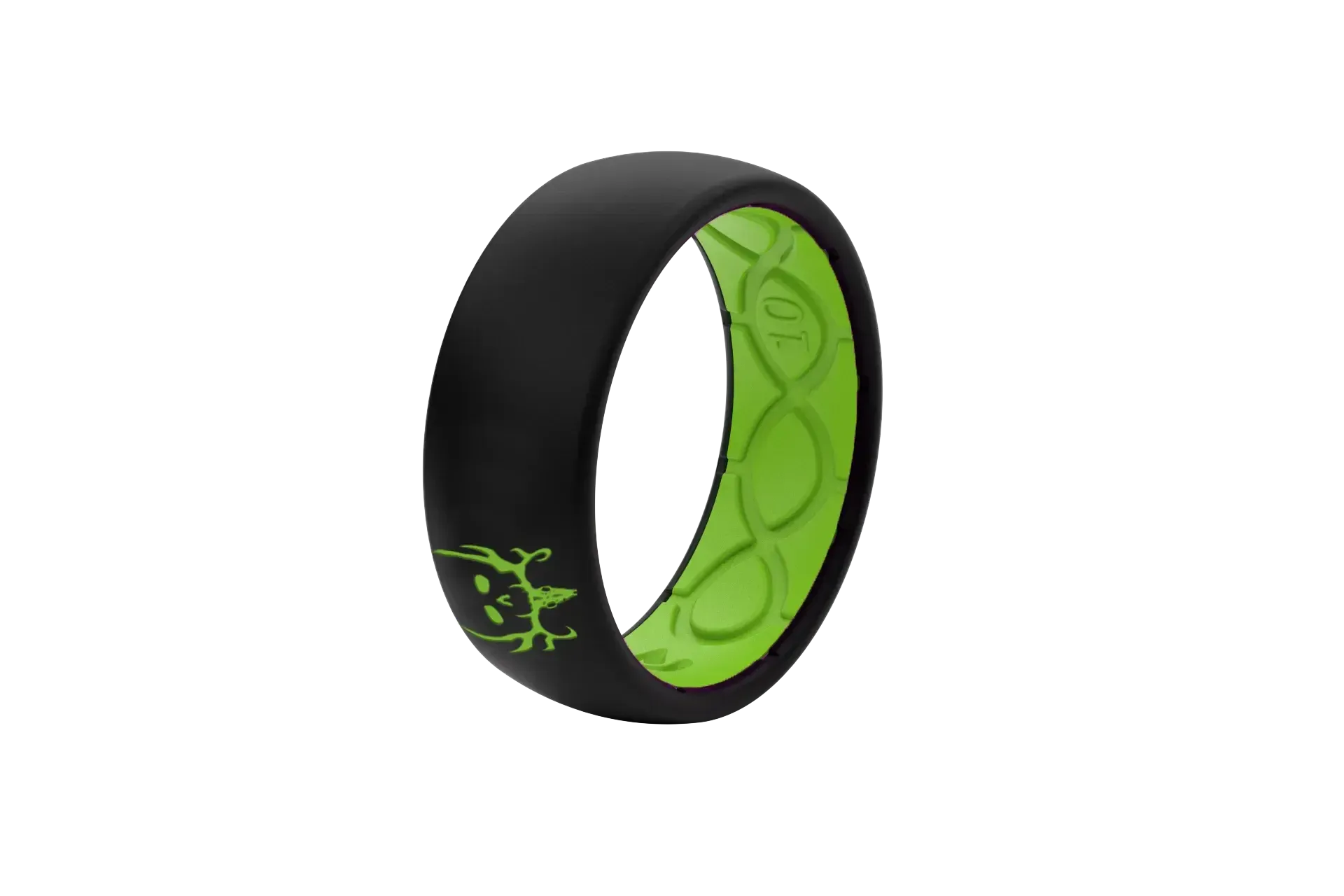 Bone Collector Black & Green Ring