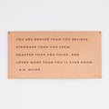 Braver than Leather Sign