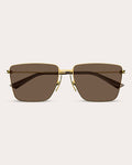 Thin Triangle Square Sunglasses