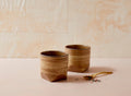 Wheat Faceted Rock Cup
