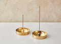 Sphere Incense Burner with Brass Tray ~ 2 Colors