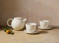 Pebble Tea Set, Cream
