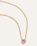Bezel Heart Necklace