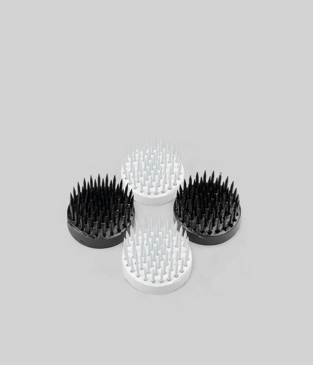 Niwaki Black and White Kenzan Flower Frog Set