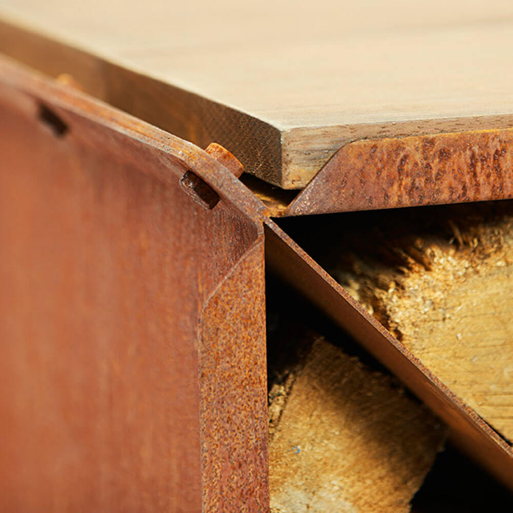 BloX Outdoor Wood Storage Rack