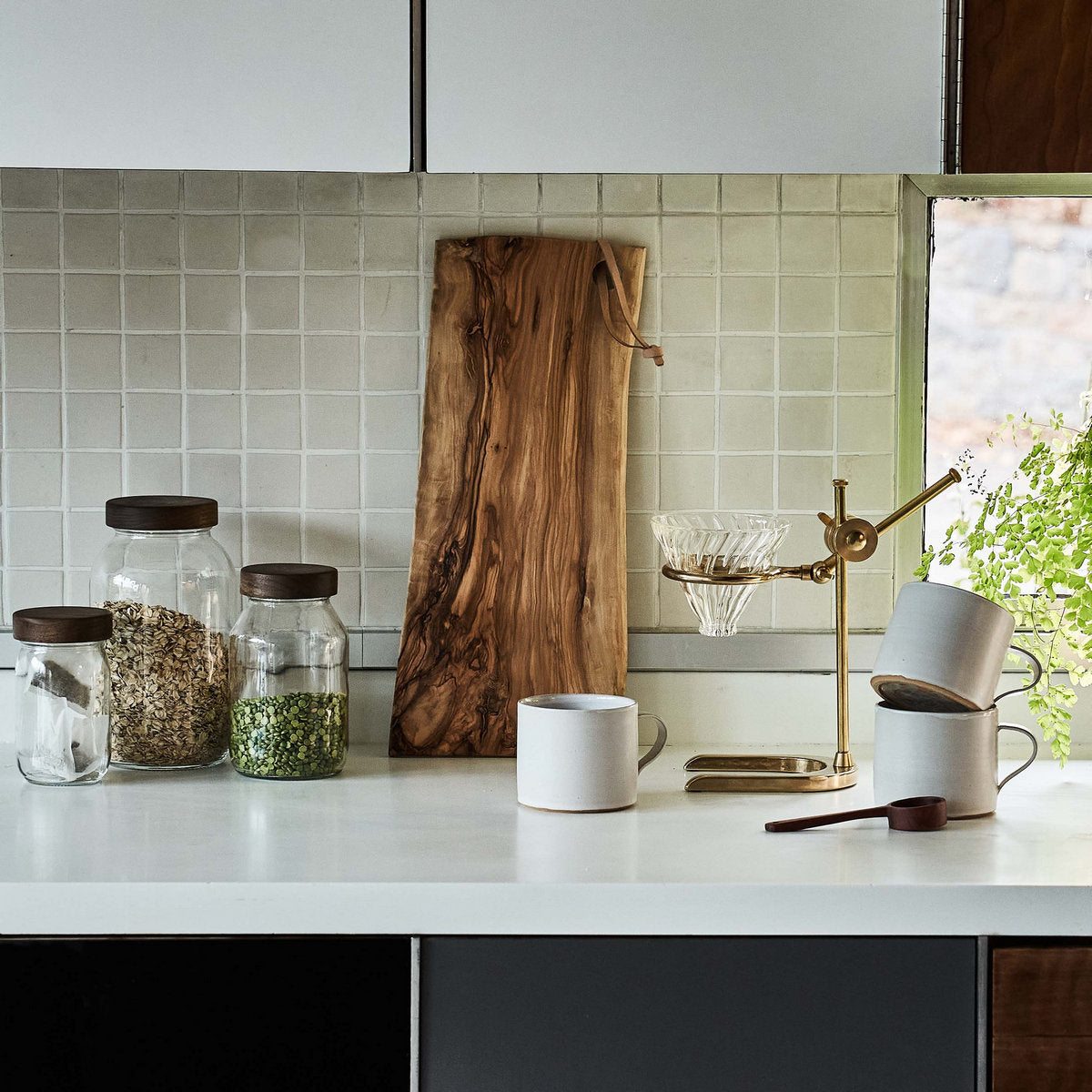 Hand-Turned Walnut Top Mason Jars
