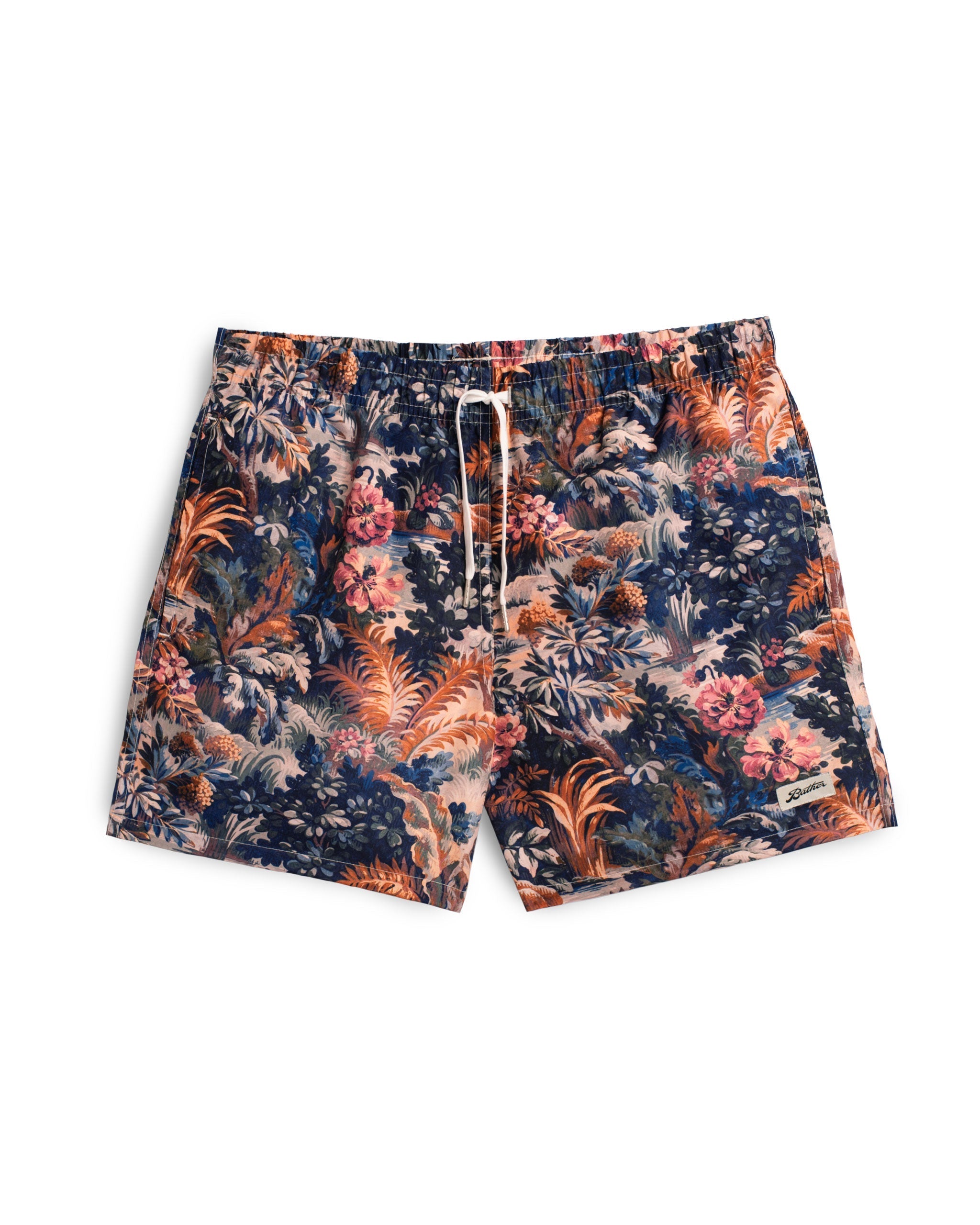 Blue Forest Swim Trunk