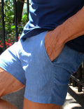 Summer Linens Short - Blue