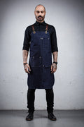 Denim Bartender Apron - Indigo Blue