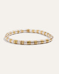Boho Beaded Stretch Bracelets | Gold + Silver